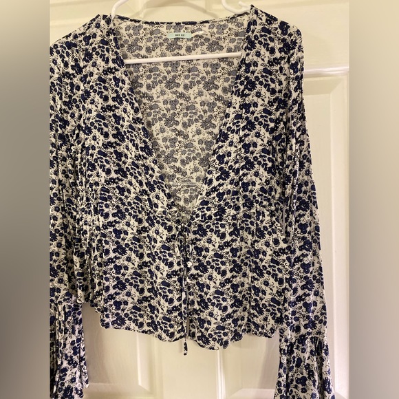 Kimchi Blue Bell Sleeve Floral Blouse - Picture 3 of 6
